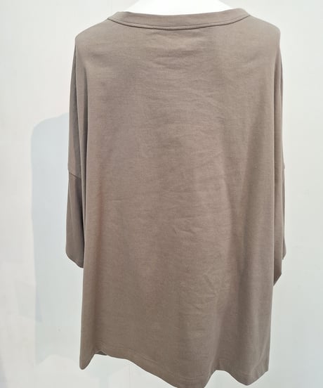 【ATELIER SIX】 21254485 CLASSIC 8分袖天竺ロゴワイドT
