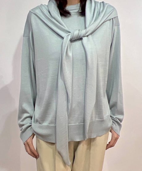 【PRIORITY 26AW】  P66117KR ストール付ニット