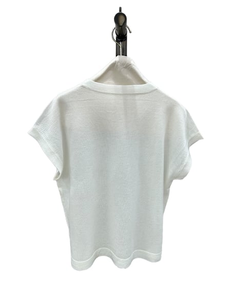 全国送料185円【ayane】836641　半袖カラーニット