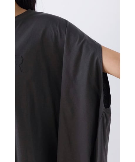 【MICA&DEAL】 0126209135 接触冷感-"SOLMER"ロゴフレアスリーブT-shirt