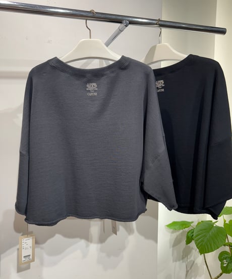 【cafune】535930  sweat half sleeve pullover