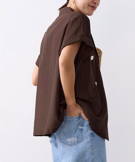 【MICA&DEAL】 0126205146 ハーフスリーブシアージャケット