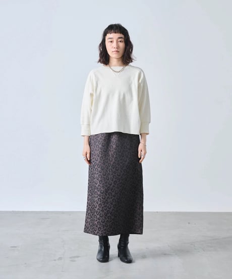 【kha:KI】MIL25FCS3467 HONEYCOMB 8th SLEEVE TOP