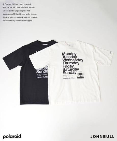 【JOHNBULL】JT251C42 POLAROID Tシャツ