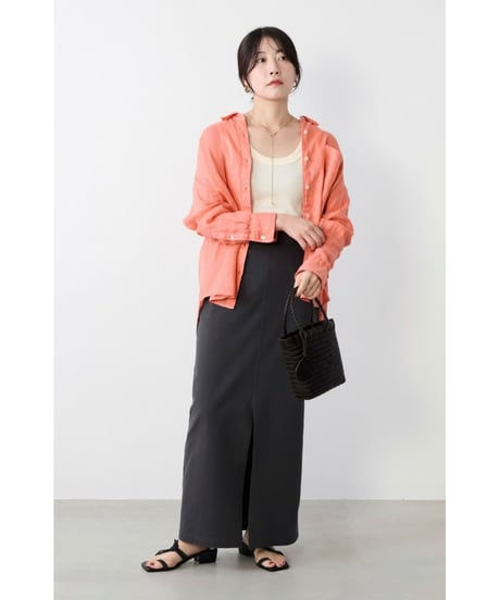 【MICA&DEAL】 0126101055 ウォッシュドリネンシャツ