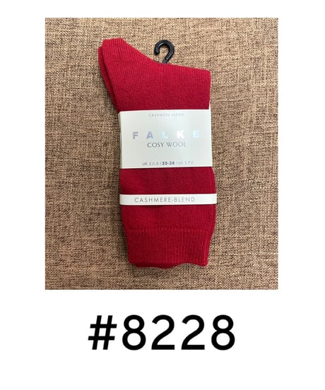 【FALKE ファルケ 】 #47548 ショート丈 カシミヤブレンド ウール ソックス “COSY WOOL”