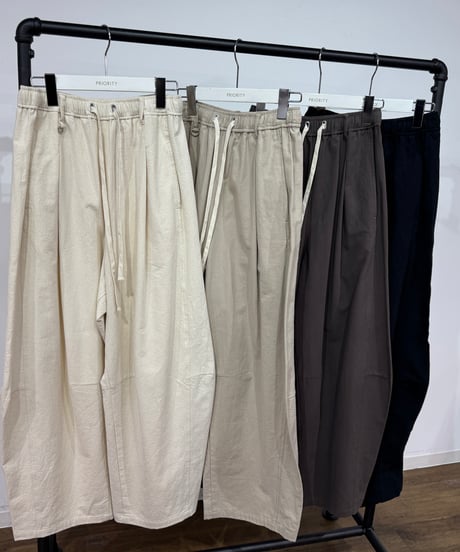 【PRIORITY 26AW】 P67042AI 裏起毛カーヴィパンツ