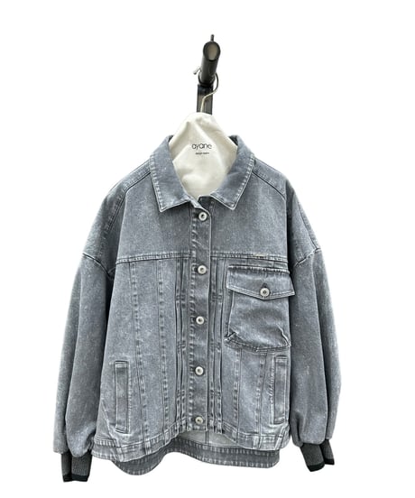 【ayane 26AW】  856705　グレイッシュデニムジャケット