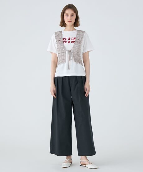 【MACPHEE】12-03-52-03403 コットンプリント Tシャツ