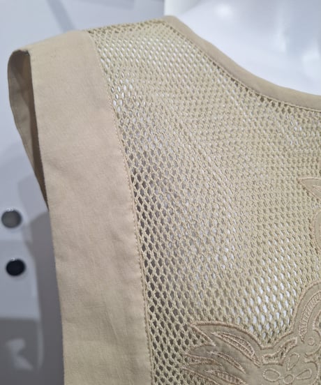 【PRIORITY 26SS】  P62001KRアイレットレースメッシュタンク