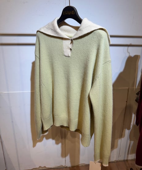 【Lallia Mu 26AW】2614444 セーラーカラーニット
