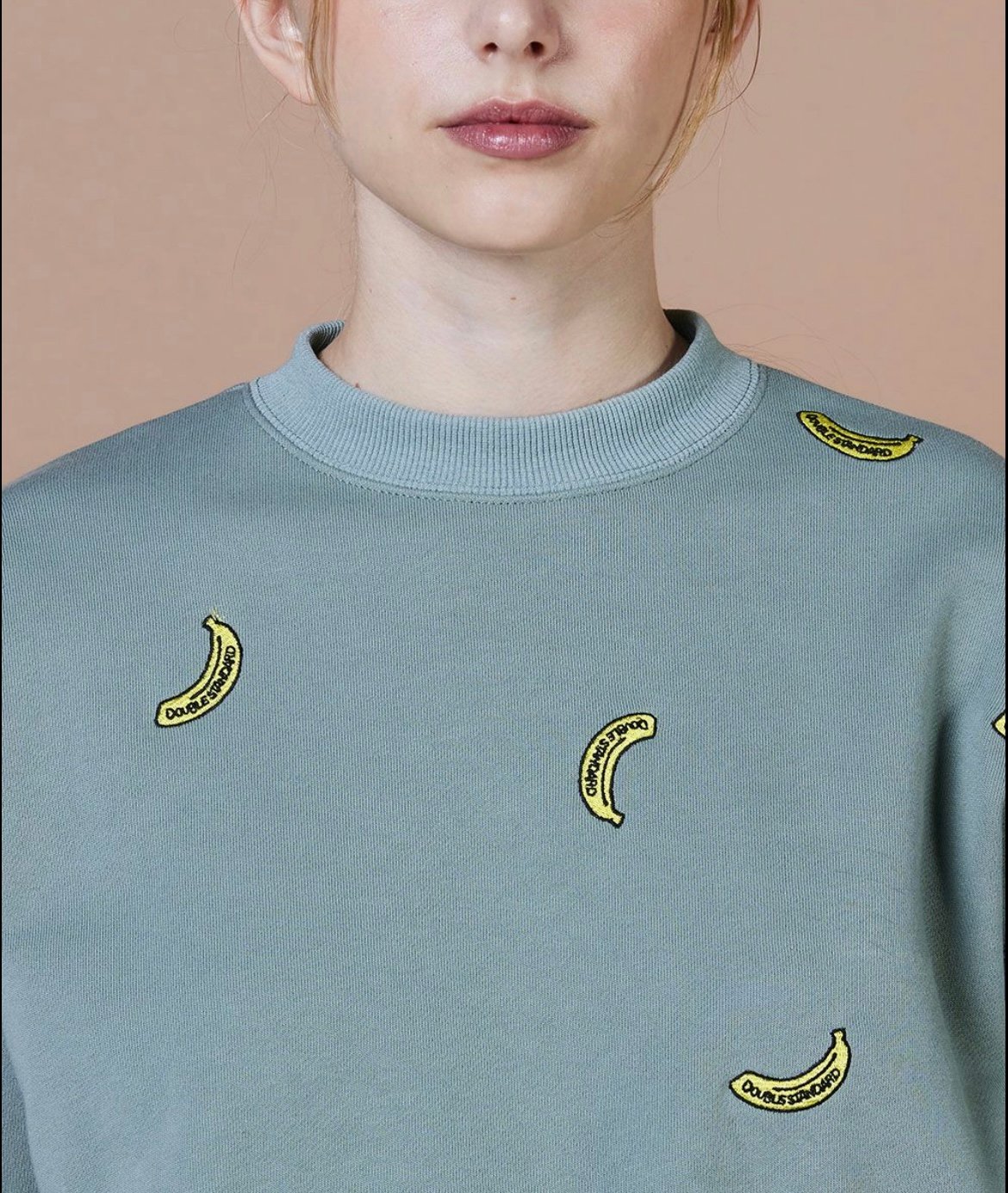DOUBLE STANDARD CLOTHING】0208330253 バナナ刺繍スウェット