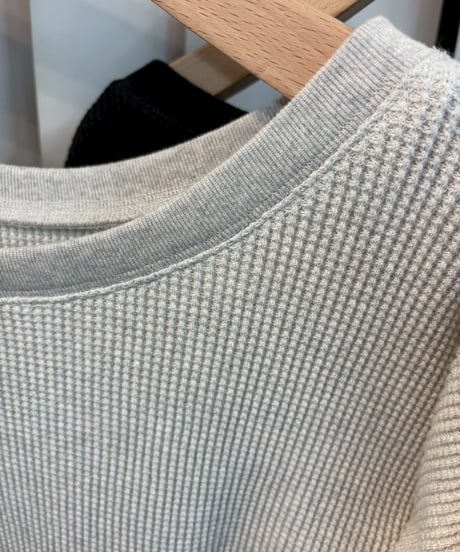 【cafune】615907 waffle relax pullover