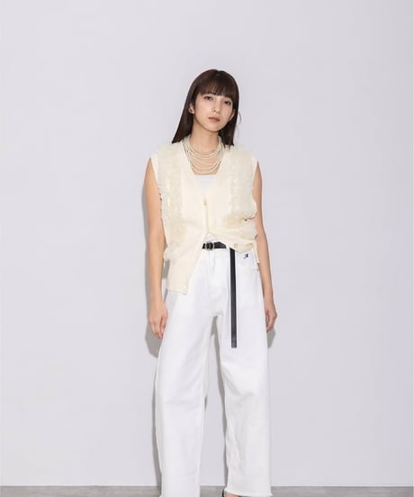 【MARGAUX VINTAGE】KN - 26021 - S　チュールフリルベスト