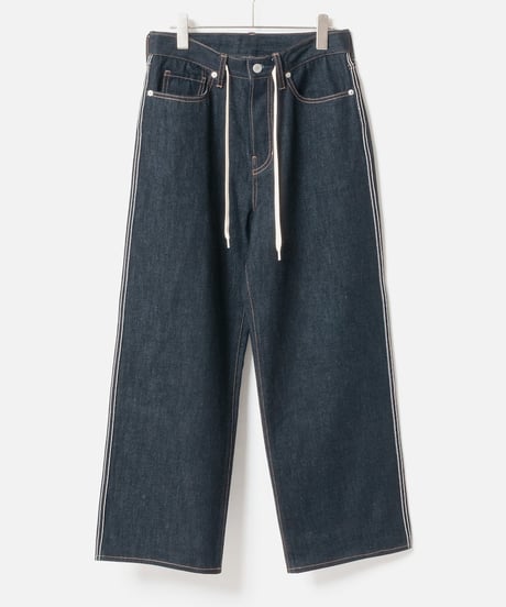 [le ciel de HARRISS] KP252-52084 Basic five-pocket denim with drawstring