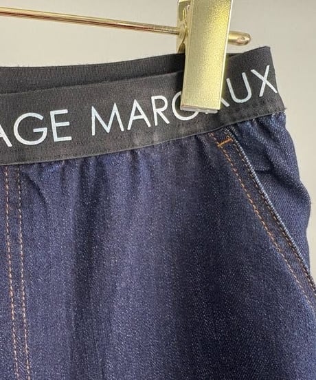【MARGAUX VINTAGE】 PT - 26083 - A ワンウォッシュデニムスリムパンツ