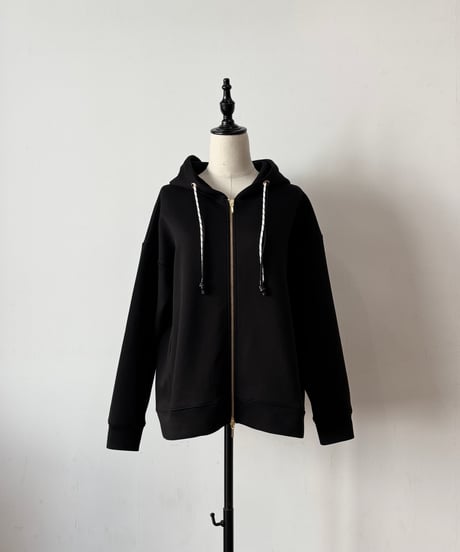 【siro de labonte】R613206 zip up foody stretch doubleface
