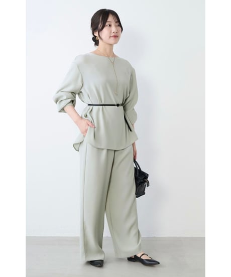 【MICA&DEAL】 0126101011 シルキーボートネックブラウス