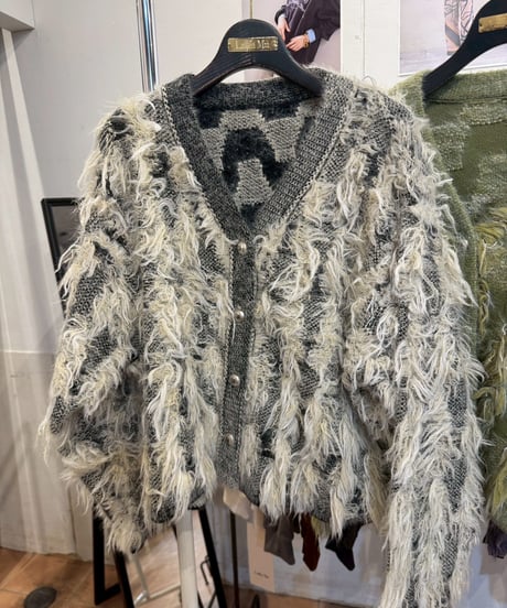 【Lallia Mu 26AW】 2613421 ジャガードニットカーディガン