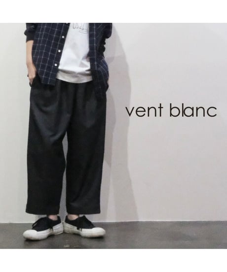 【 vent blanc ヴァンブラン 】 VBP261486 COOLMAX DENIMラップフェイクコクーン パンツ