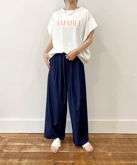 【sirodelabonte】R513221 AMABLE tuck sleeve Tshirt