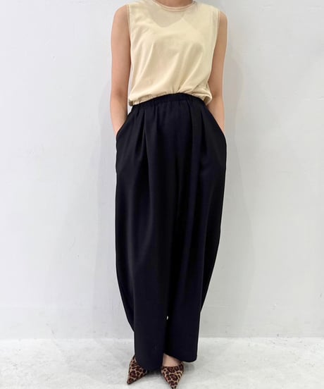 【cafune】525616 slub polyester volume pants