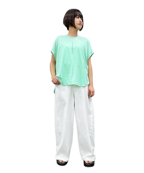 【ayane 26MID SUMMER】836610 縦ロゴフレンチTシャツ