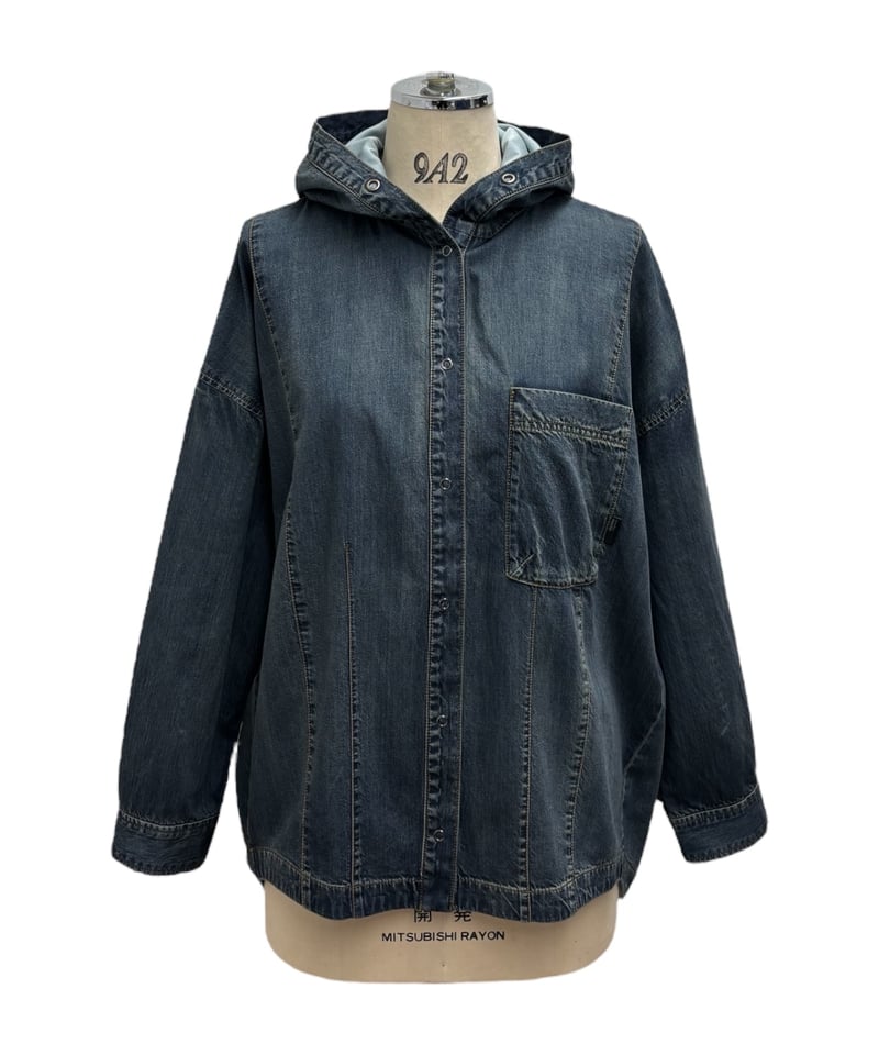 新品◇ayane アヤン◇ダンガリー フーディシャツ アウター 人気色