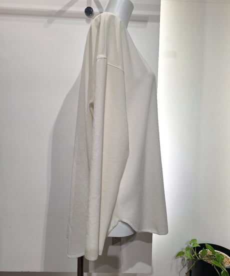 【cafune】625932 mat stretch georgette long T
