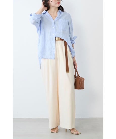 【MICA&DEAL】 0126103031 フィブリルタックワイドパンツ