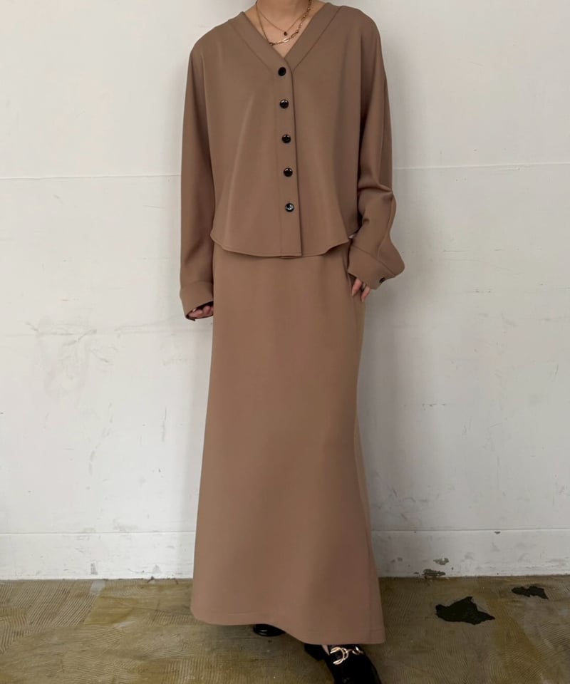 新品　　cafune double knit skirt 新品 cafune double knit skirt