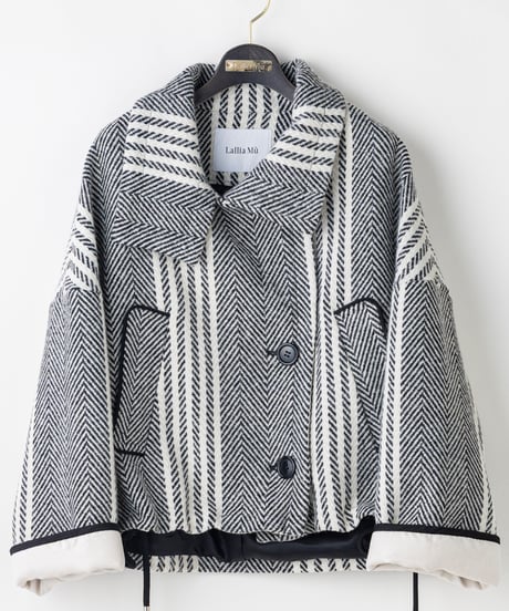 【Lallia Mu 26AW】2614212 ウールツイードショートコート