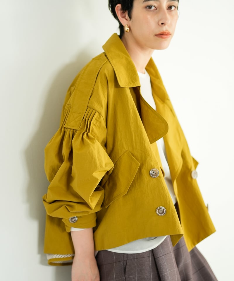 LalliaMu 26SS】2611151 テントラインショートトレンチコート | sele