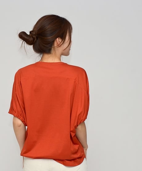 【Praia】 LEO-2501C シルケット綿・ボックスロゴTシャツ