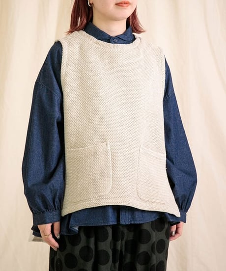 【Brocante / ブロカント】38-0280Z オリジナルツイード ポッシュブトンジレ