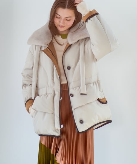 【Lallia Mu 26AW】2614050 ミンクカラーダウンコート