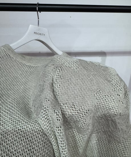 【PRIORITY 26AW】 P67003KR 刺繍メッシュ PO