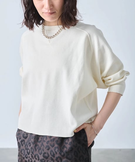 【kha:KI】MIL25FCS3467 HONEYCOMB 8th SLEEVE TOP