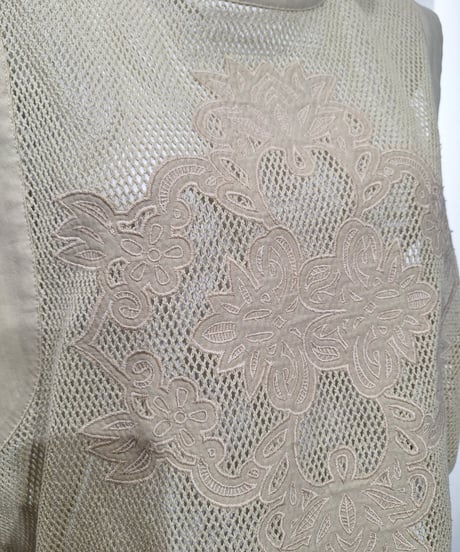 【PRIORITY 26SS】  P62001KRアイレットレースメッシュタンク