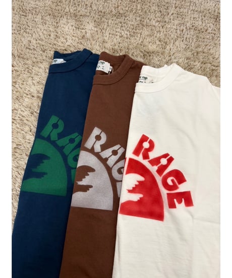 【free rage】 226AC818C リサイクルコットンTシャツ（BRUSH PEACE BIRD）