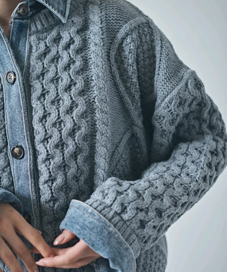 【ruxe 26AW】  2633413 ドッキングカウチンニット