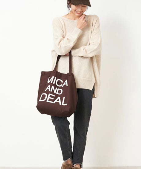 【MICA&DEAL】M00E023GD ロゴコットンバッグ