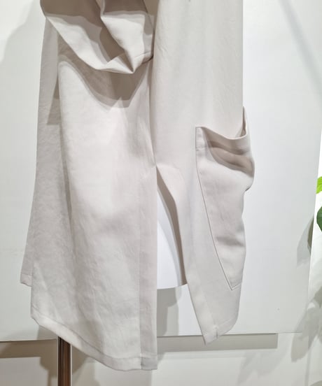 【cafune】625405 mat stretch georgette half sleeve jacket