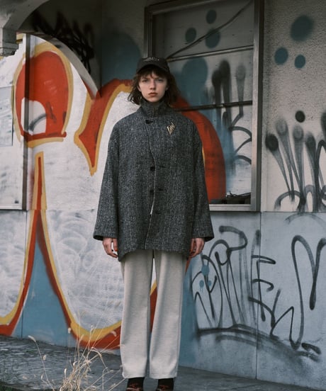 【LE MÉLANGE 26AW】 8643901 NEP HERRINGBONE ジャケット