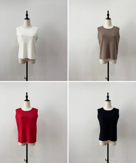 【siro de labonte】R613108 2way kami knit tank 30s/2silketcotton