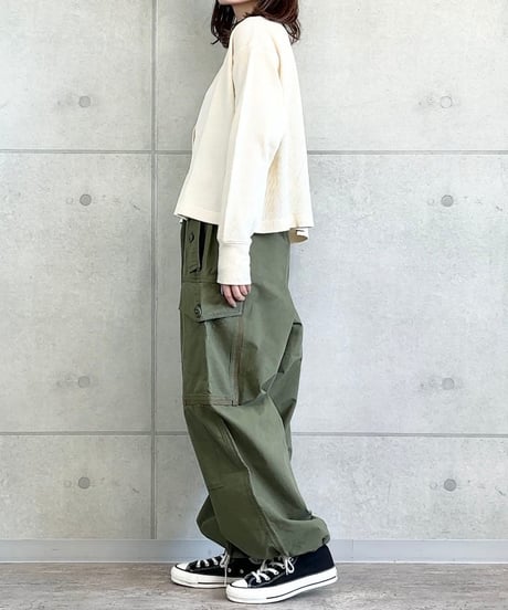 【alee】851323 多ボタンヘンリーネックTee