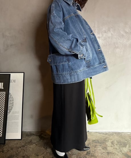 【cafune】515406 over size denim jacket