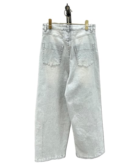 【ayane 26AW】  856758    （※丈短）グレイッシュバレルレッグパンツ