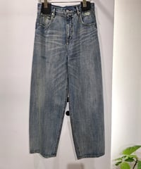 【cafune】535625 soft cocoon denim pants