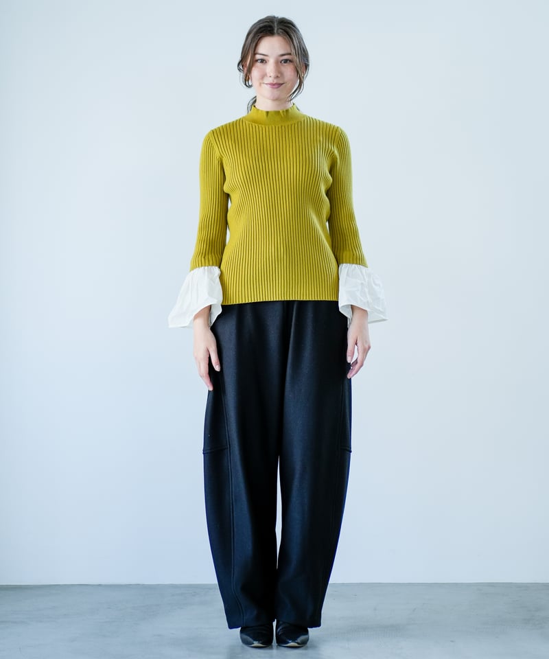 ジュライ様 Lallia Mu 26AW】2614434 デタッチカフリブニット | selectshopB5